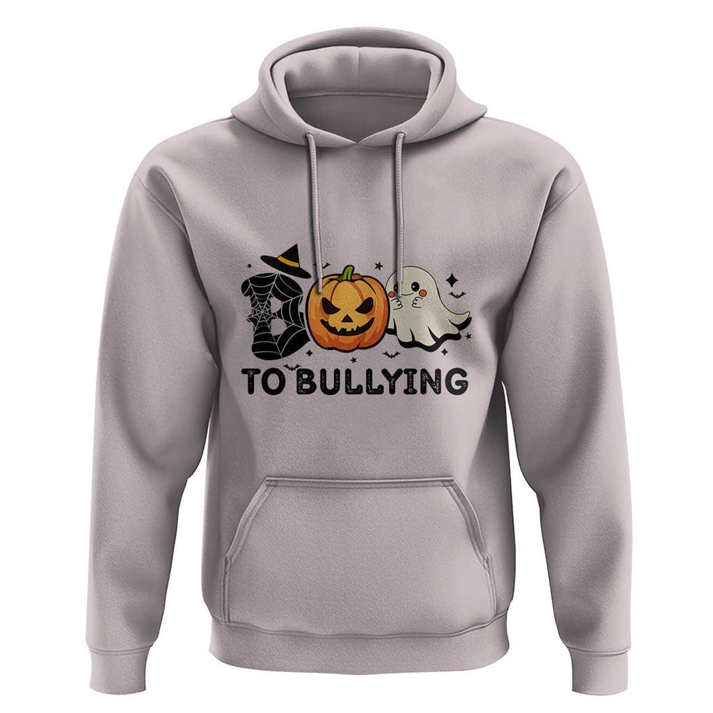 Halloween Unity Day Hoodie Boo To Bullying Anti Bullying Awareness Ghost Pumpkin TS11 Ice Gray Print Your Wear