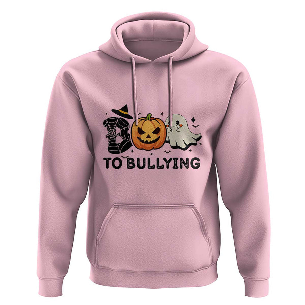 Halloween Unity Day Hoodie Boo To Bullying Anti Bullying Awareness Ghost Pumpkin TS11 Light Pink Print Your Wear