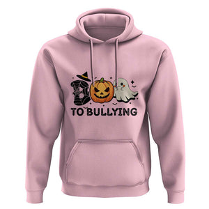 Halloween Unity Day Hoodie Boo To Bullying Anti Bullying Awareness Ghost Pumpkin TS11 Light Pink Print Your Wear