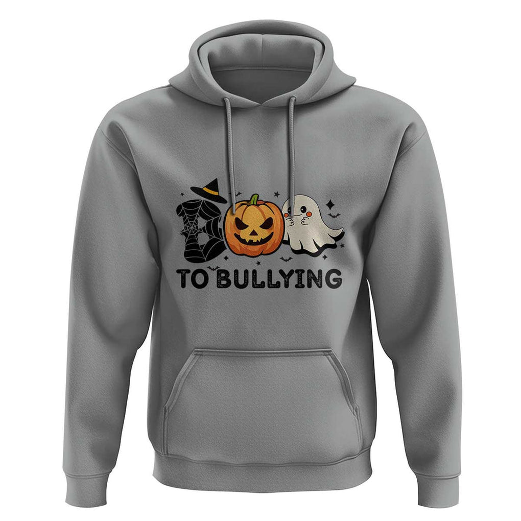 Halloween Unity Day Hoodie Boo To Bullying Anti Bullying Awareness Ghost Pumpkin TS11 Sport Gray Print Your Wear