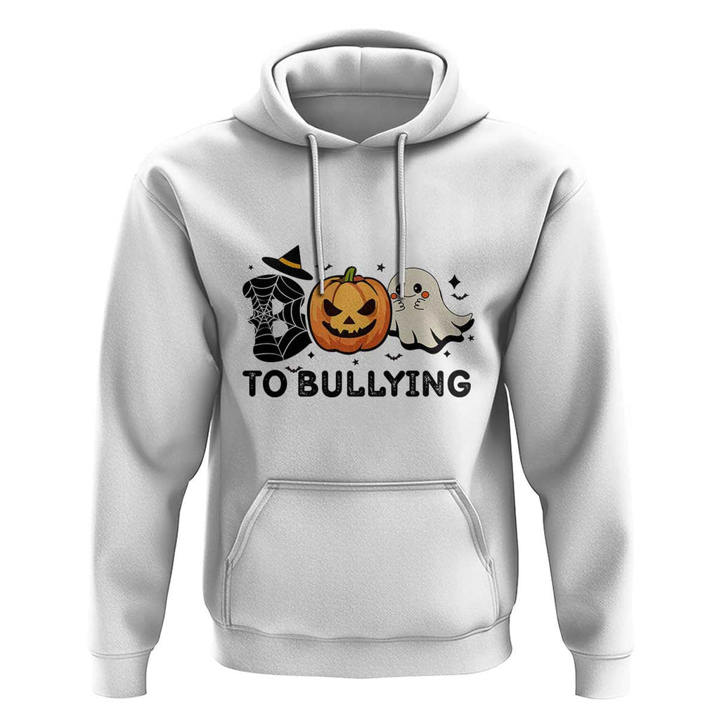 Halloween Unity Day Hoodie Boo To Bullying Anti Bullying Awareness Ghost Pumpkin TS11 White Print Your Wear