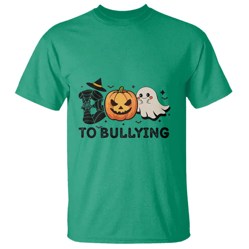 Halloween Unity Day T Shirt Boo To Bullying Anti Bullying Awareness Ghost Pumpkin TS11 Irish Green Print Your Wear