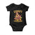 Funny Turkey And Touchdowns Baby Onesie Thanksgiving American Football Fall Season - Print Your Wear
