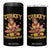 Funny Turkey And Touchdowns 4 in 1 Can Cooler Tumbler Thanksgiving American Football Fall Season - Print Your Wear
