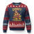 Funny Turkey And Touchdowns Ugly Christmas Sweater Thanksgiving American Football Fall Season TS11 Navy Red Print Your Wear