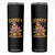 Funny Turkey And Touchdowns Skinny Tumbler Thanksgiving American Football Fall Season - Print Your Wear