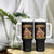 Funny Turkey And Touchdowns Tumbler With Handle Thanksgiving American Football Fall Season - Print Your Wear