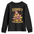 Funny Turkey And Touchdowns Youth Sweatshirt Thanksgiving American Football Fall Season - Print Your Wear