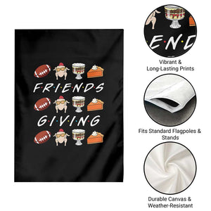 Funny Thanksgiving Thankful Friends Giving Party Garden Flag TS11 Print Your Wear