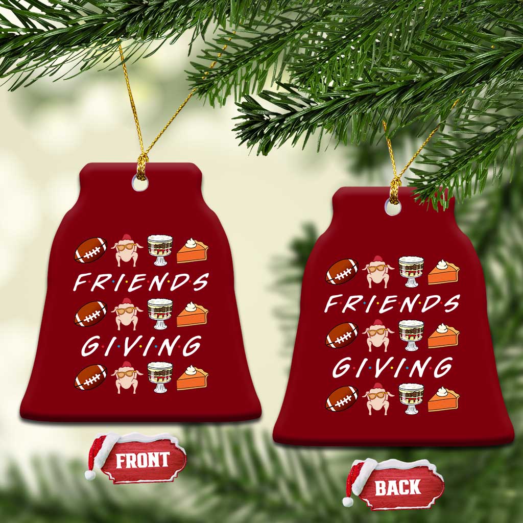 Funny Thanksgiving Thankful Friends Giving Party Ceramic Ornament TS11 Print Your Wear