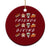 Funny Thanksgiving Thankful Friends Giving Party Ceramic Ornament TS11 1pc Red Print Your Wear