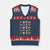 Funny Thanksgiving Thankful Friends Giving Party V-Neck Knit Sweater Vest TS11 Navy Red Print Your Wear