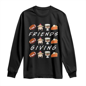Funny Thanksgiving Thankful Friends Giving Party Long Sleeve Shirt TS11 Black Print Your Wear