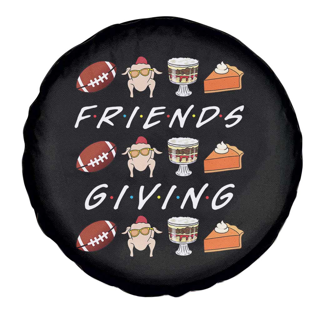 Funny Thanksgiving Thankful Friends Giving Party Spare Tire Cover TS11 Print Your Wear