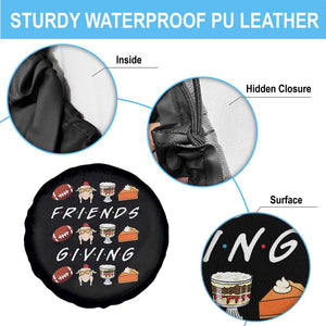 Funny Thanksgiving Thankful Friends Giving Party Spare Tire Cover TS11 Print Your Wear