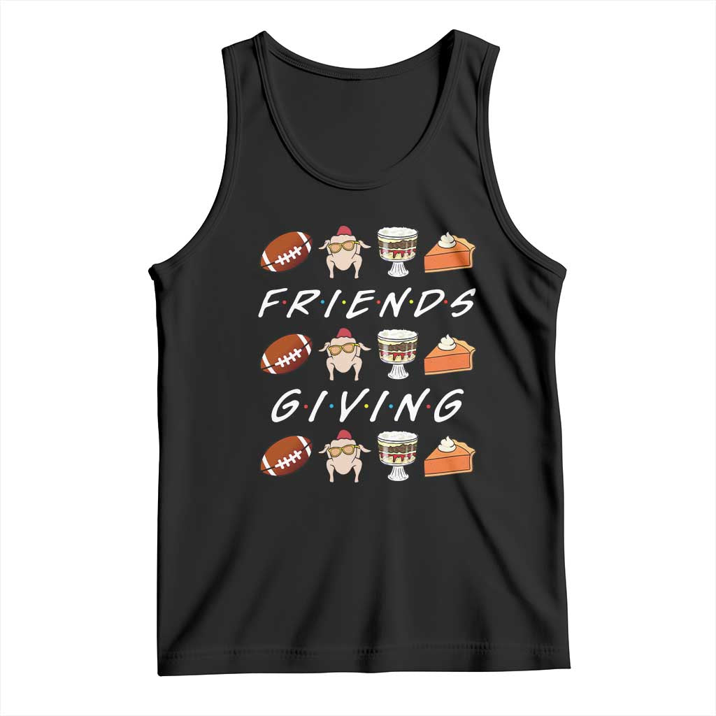 Funny Thanksgiving Thankful Friends Giving Party Tank Top TS11 Black Print Your Wear