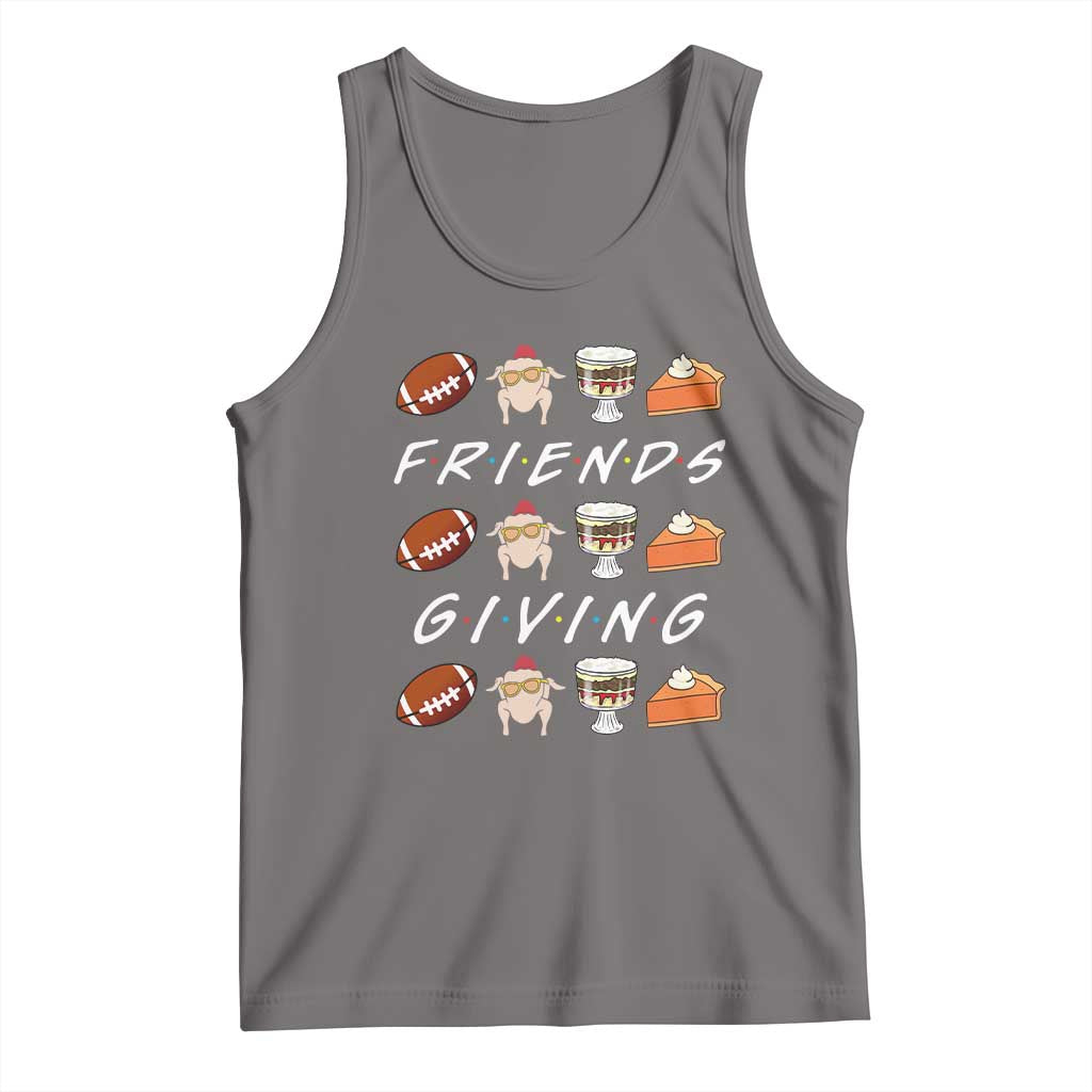 Funny Thanksgiving Thankful Friends Giving Party Tank Top TS11 Deep Heather Print Your Wear