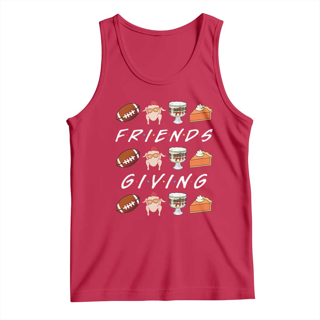 Funny Thanksgiving Thankful Friends Giving Party Tank Top TS11 Red Print Your Wear