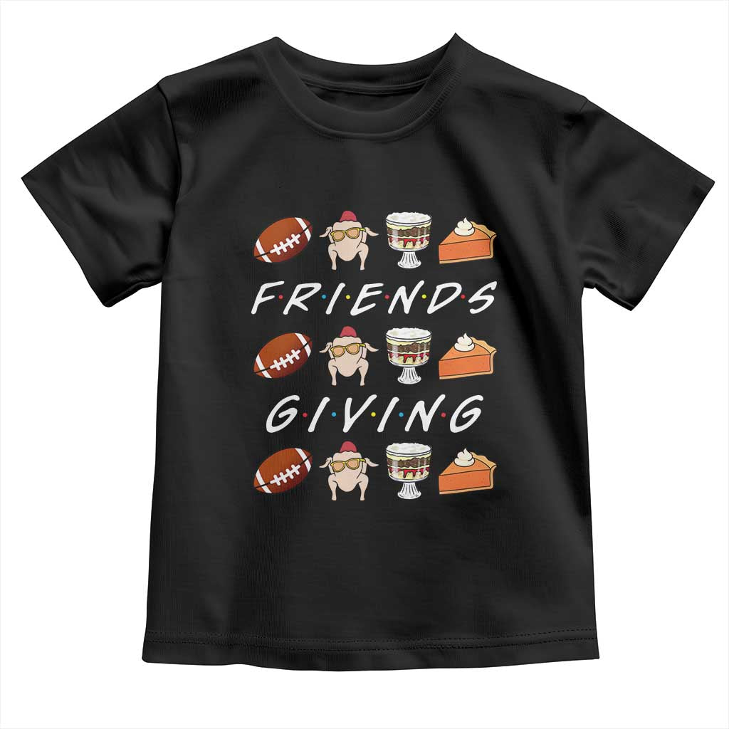 Funny Thanksgiving Thankful Friends Giving Party Toddler T Shirt TS11 Black Print Your Wear