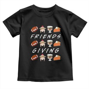 Funny Thanksgiving Thankful Friends Giving Party Toddler T Shirt TS11 Black Print Your Wear