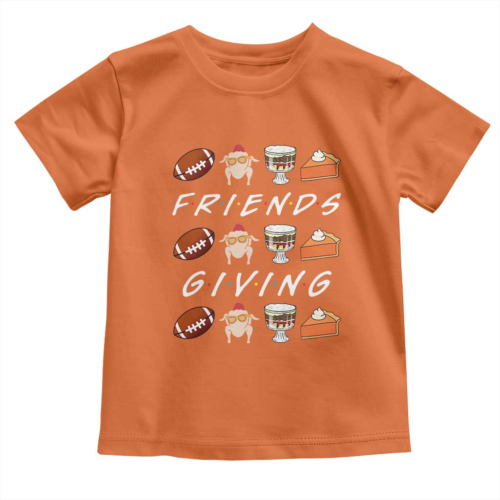 Funny Thanksgiving Thankful Friends Giving Party Toddler T Shirt TS11 Orange Print Your Wear