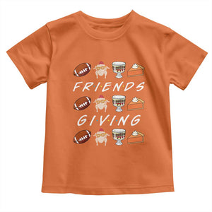 Funny Thanksgiving Thankful Friends Giving Party Toddler T Shirt TS11 Orange Print Your Wear
