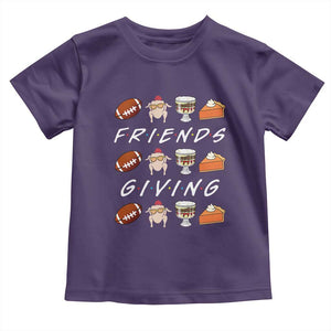 Funny Thanksgiving Thankful Friends Giving Party Toddler T Shirt TS11 Purple Print Your Wear