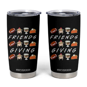 Funny Thanksgiving Thankful Friends Giving Party Tumbler Cup TS11 Black Print Your Wear