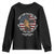 Charlie Kirk Memorial Youth Sweatshirt They Can Silence One But They Cant Silence Us All TS11 Black Print Your Wear