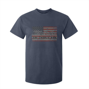 We Are Charlie Kirk T Shirt For Kid We The People Vintage American Flag TS11 Navy Print Your Wear