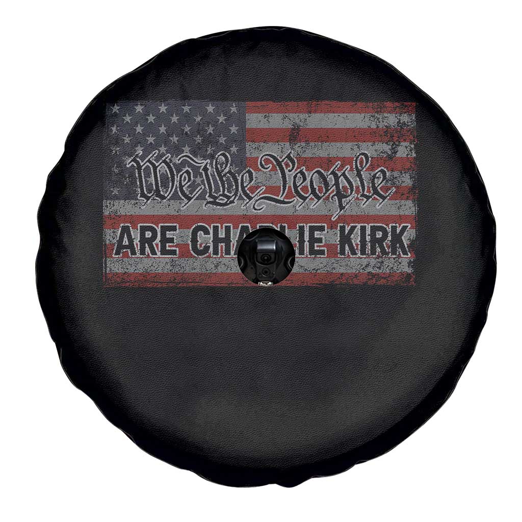 We Are Charlie Kirk Spare Tire Cover We The People Vintage American Flag TS11 Print Your Wear
