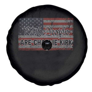 We Are Charlie Kirk Spare Tire Cover We The People Vintage American Flag TS11 Print Your Wear