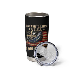 I Am Charlie Kirk Tumbler Cup You Cant Silence Us All Vintage American Flag TS11 Print Your Wear