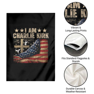 I Am Charlie Kirk Garden Flag Freedom Vintage American Flag TS11 Print Your Wear