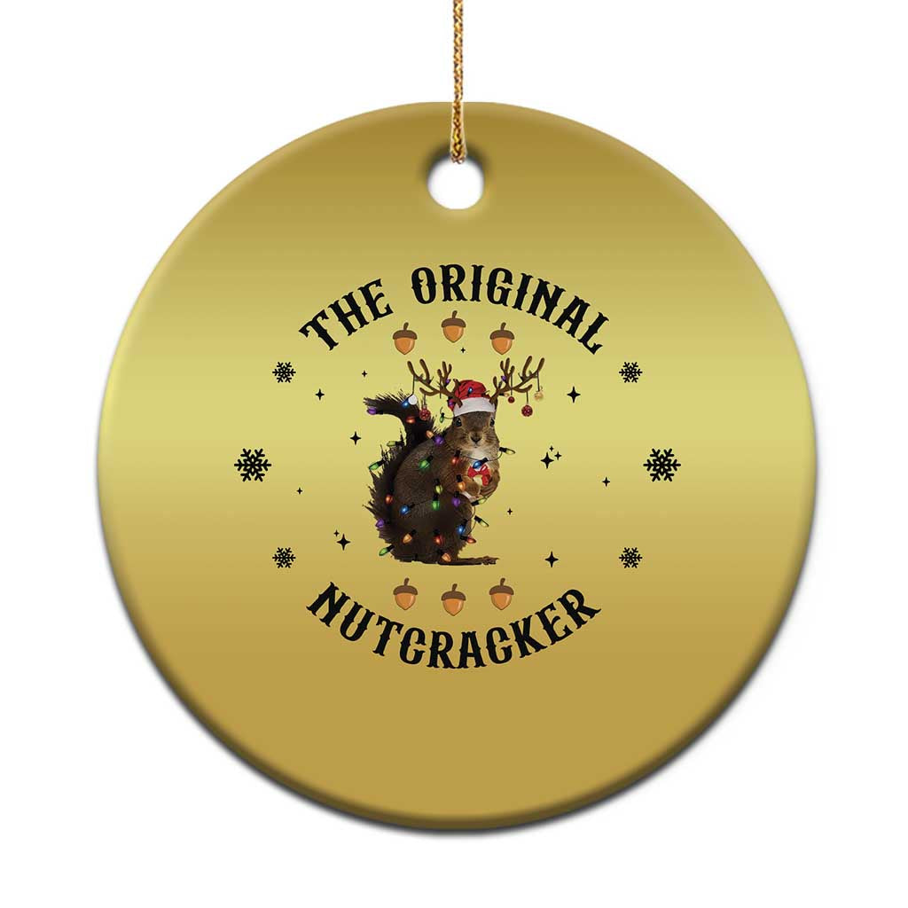 Funny Xmas Squirrel Christmas Ornament The Original Nutcracker Snowflake Santa Hat TS11 Print Your Wear