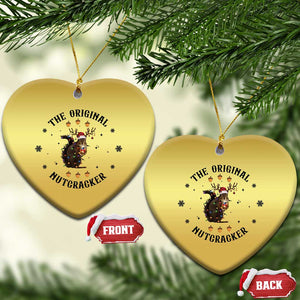 Funny Xmas Squirrel Christmas Ornament The Original Nutcracker Snowflake Santa Hat TS11 Heart Gold Print Your Wear