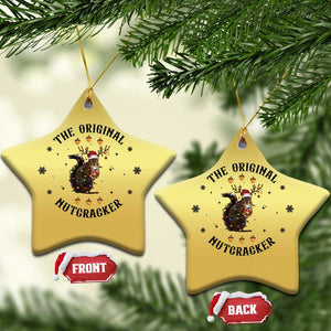 Funny Xmas Squirrel Christmas Ornament The Original Nutcracker Snowflake Santa Hat TS11 Star Gold Print Your Wear