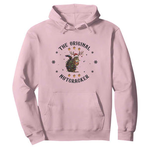 Funny Christmas Squirrel Hoodie The Original Nutcracker Snowflake Santa Hat TS11 Light Pink Print Your Wear