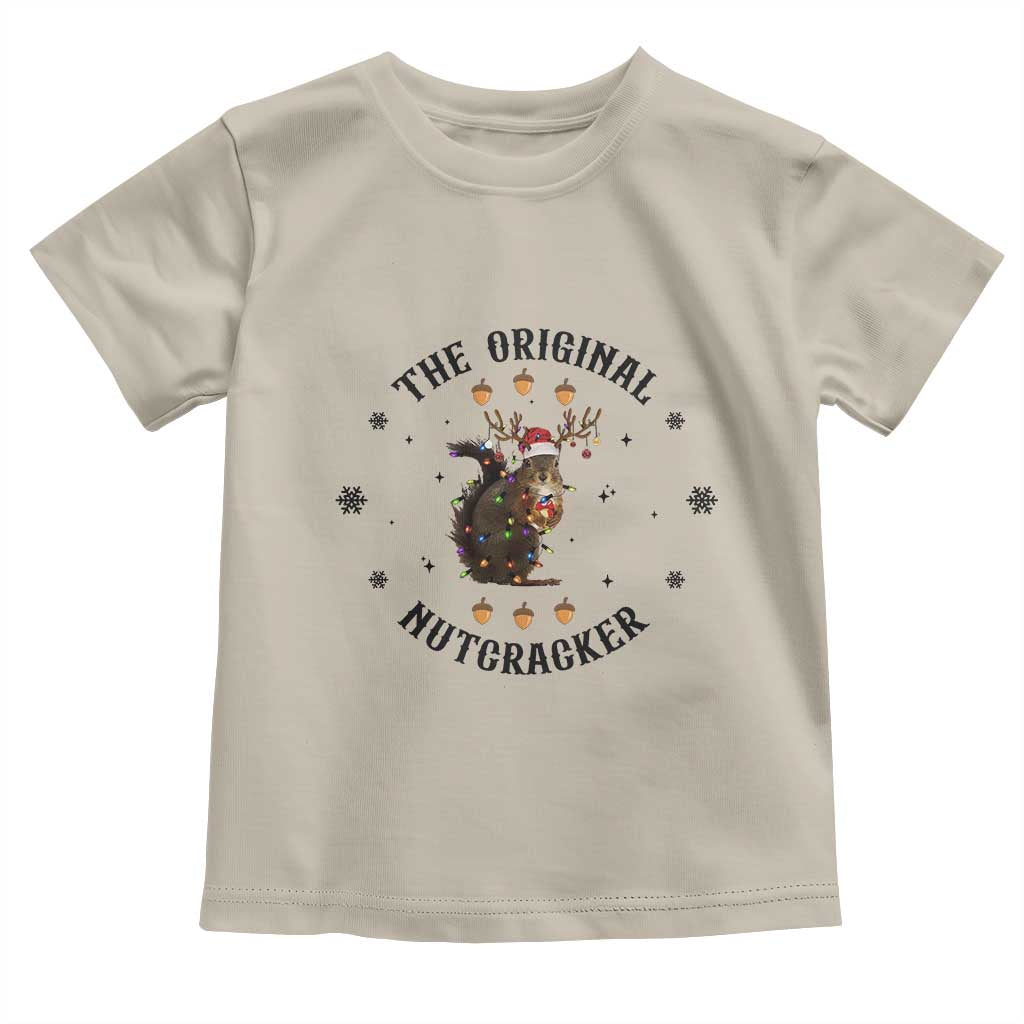 Funny Christmas Squirrel Toddler T Shirt The Original Nutcracker Snowflake Santa Hat TS11 Sand Print Your Wear