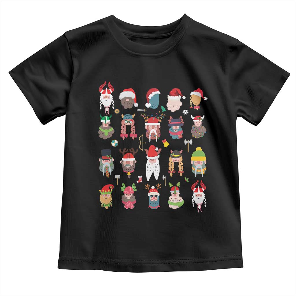 Funny Christmas Viking Baby Shirt Nordic Cute Viking Warriors TS11 Black Print Your Wear