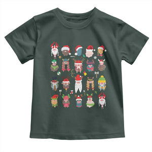 Funny Christmas Viking Baby Shirt Nordic Cute Viking Warriors TS11 Dark Forest Green Print Your Wear