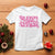 Funny Pink Christmas T Shirt Sleigh Girl Sleigh Reindeer TS11 White Print Your Wear