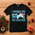 Funny Christmas Gamers T Shirt I Paused My Game For Christmas Snowy Santa Hat TS11 Black Print Your Wear