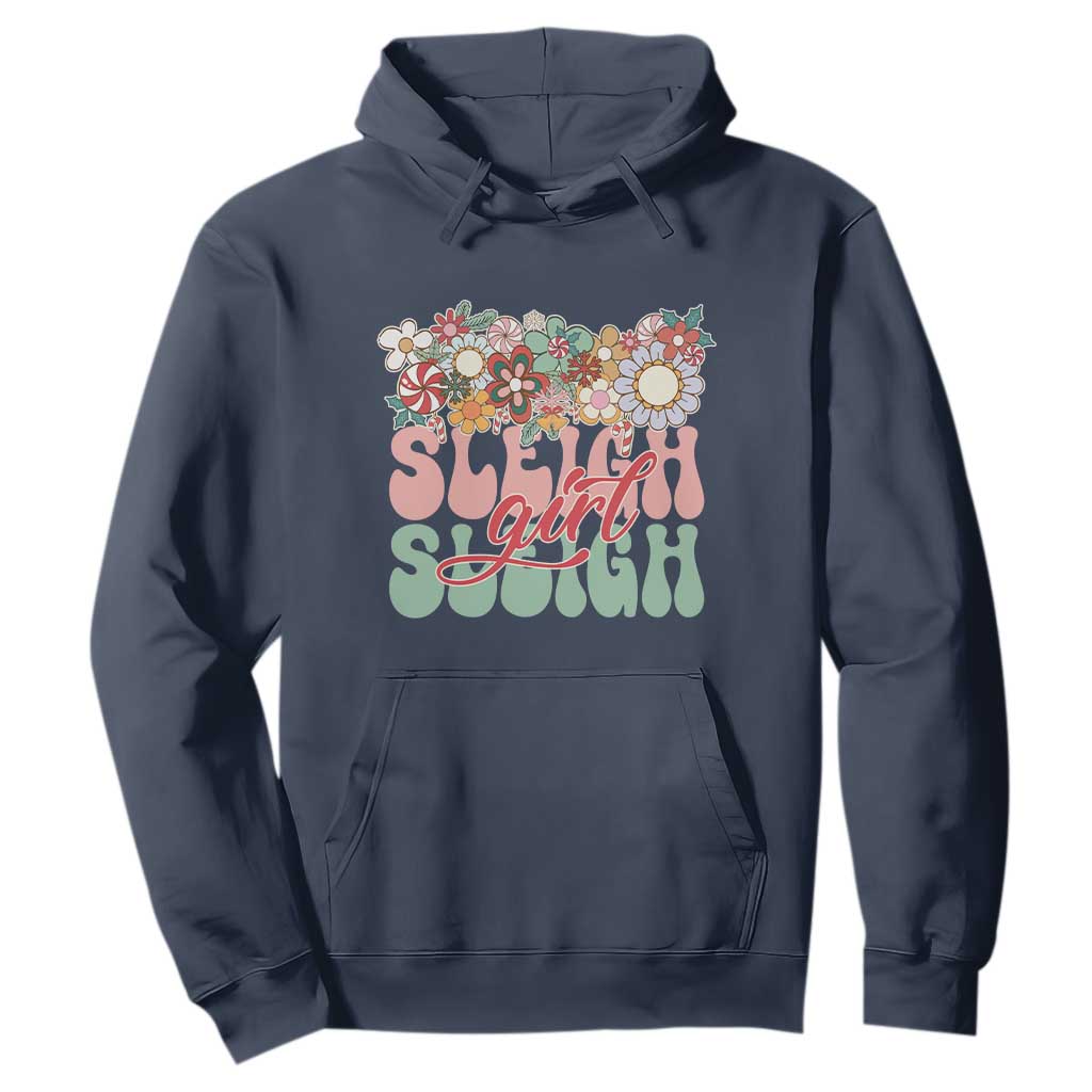 Sleigh Girl Sleigh Hoodie Christmas Retro Groove Slay Girl TS11 Navy Print Your Wear