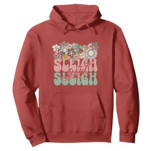 Sleigh Girl Sleigh Hoodie Christmas Retro Groove Slay Girl TS11 Red Print Your Wear