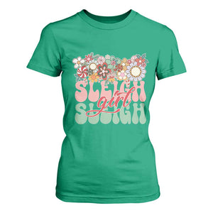 Sleigh Girl Sleigh T Shirt For Women Christmas Retro Groove Slay Girl TS11 Irish Green Print Your Wear