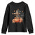 Thanksgiving Christ Youth Sweatshirt Give Thanks To The Lord Psalm 136:1 Pumpkin Cross TS11 Black Print Your Wear
