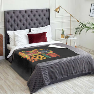 Funny Thanksgiving Turkey Throw Blanket Give Thanks Bro Fall Season TS11 Print Your Wear