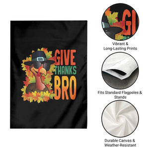 Funny Thanksgiving Turkey Garden Flag Give Thanks Bro Fall Season TS11 Print Your Wear