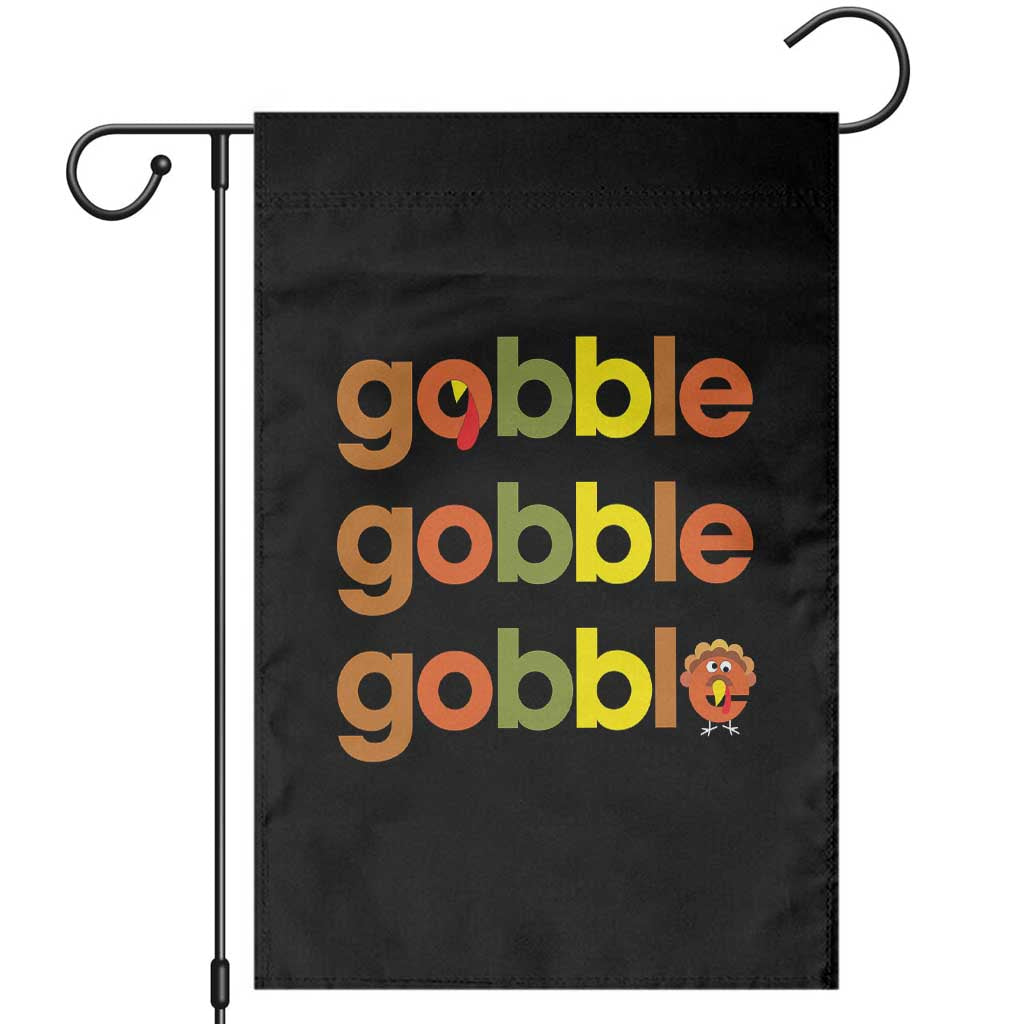 Funny Thanksgiving Turkey Gobble Garden Flag Fall Season TS11 Black Print Your Wear